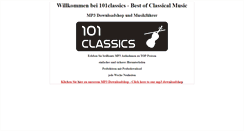 Desktop Screenshot of 101classics.com